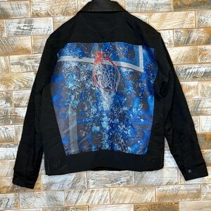 Nike Shattered Backboard Black and Blue Jacket.  Size M.  Great condition!